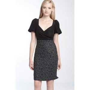 Rebecca Taylor sz 2 Cheetah Print Sheath Dress